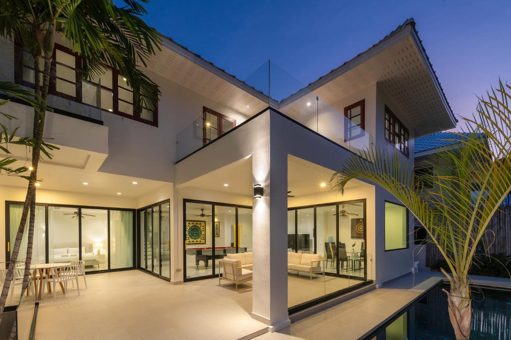 Stunning Villa With Pool And Tropical Garden 华欣 外观 照片