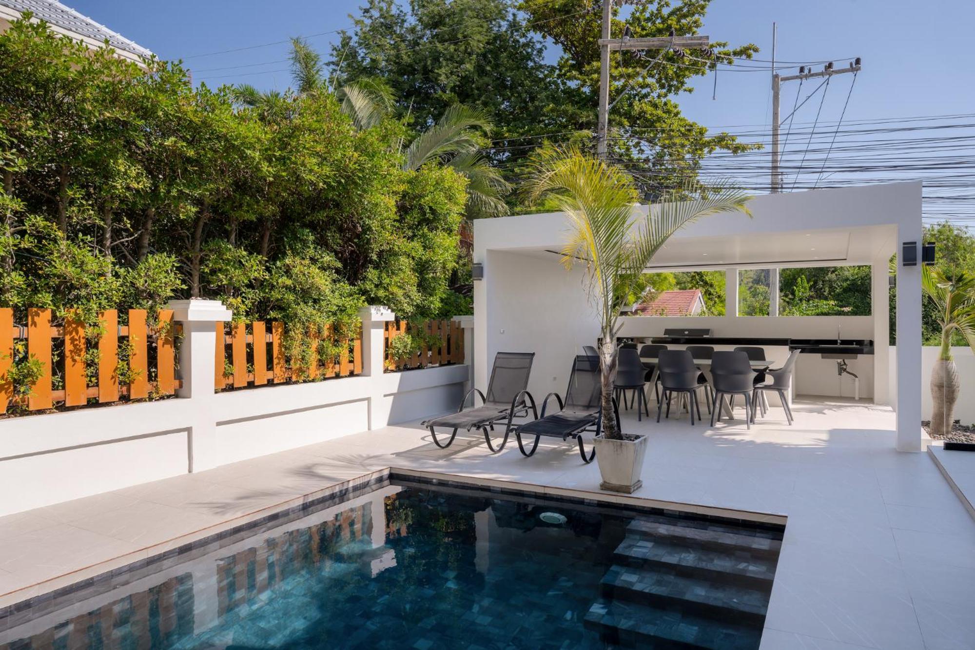 Stunning Villa With Pool And Tropical Garden 华欣 外观 照片