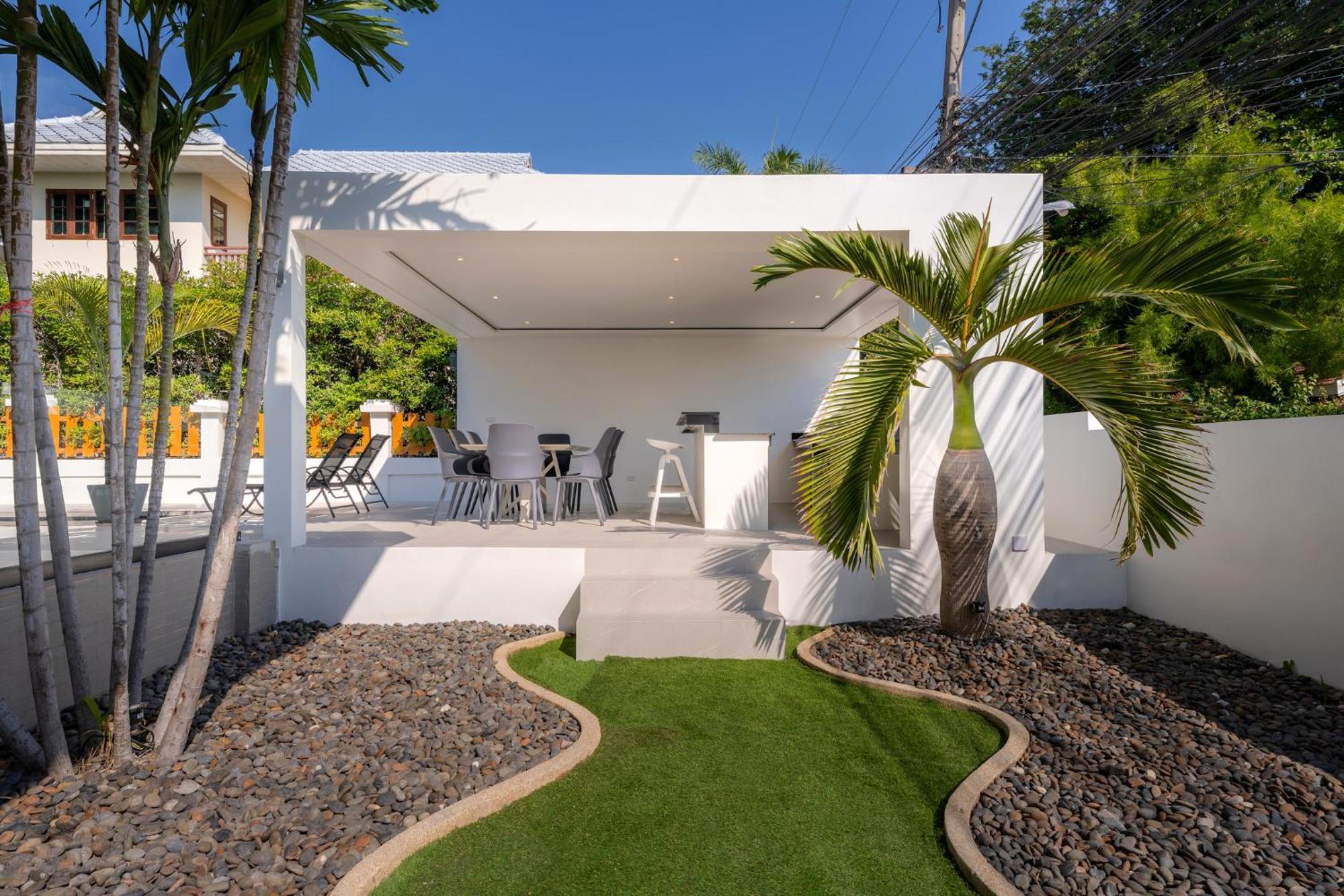 Stunning Villa With Pool And Tropical Garden 华欣 外观 照片
