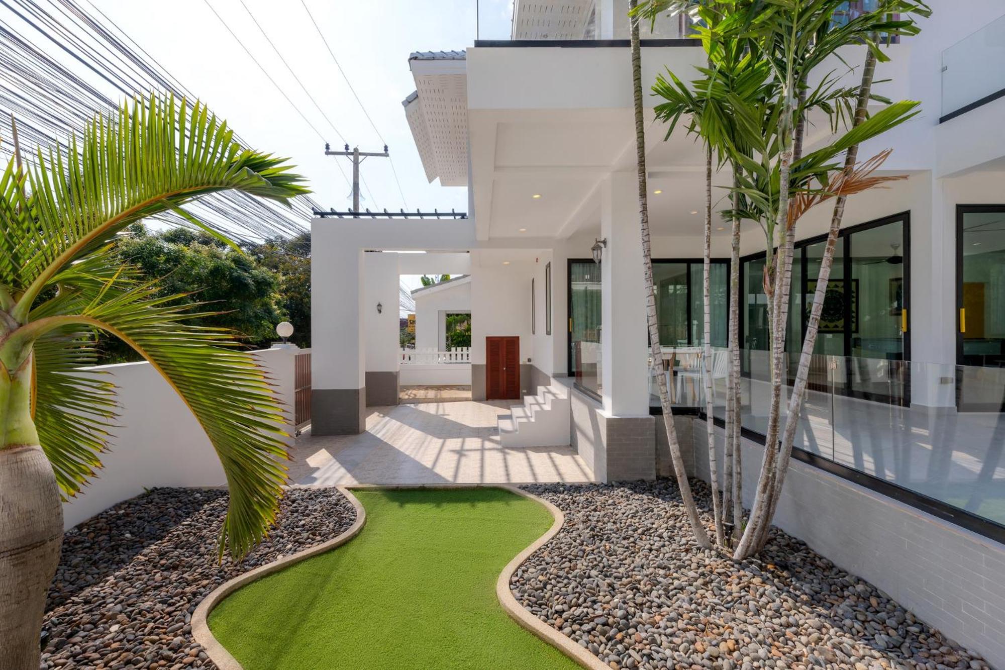 Stunning Villa With Pool And Tropical Garden 华欣 外观 照片