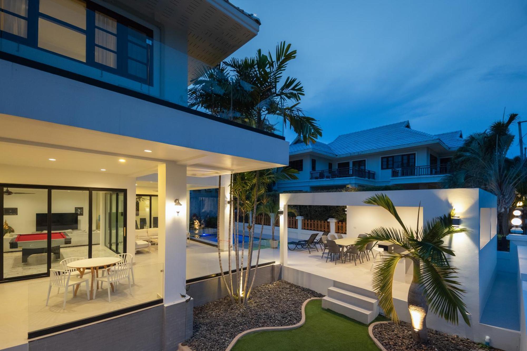 Stunning Villa With Pool And Tropical Garden 华欣 外观 照片
